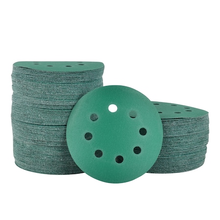 Legit Grit 5 inch Sand paper Disc, 8-Hole, 180 Grit, 150PK LG5-8180-150